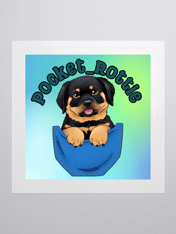 Pocket Rottie Logo Sticker product image (1)