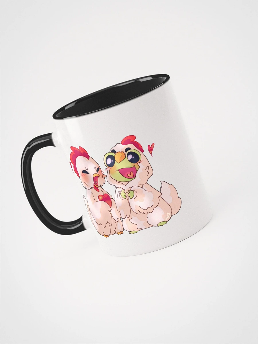 'Hop and Flutter into Love' Ceramic Mug with Color Inside product image (3)