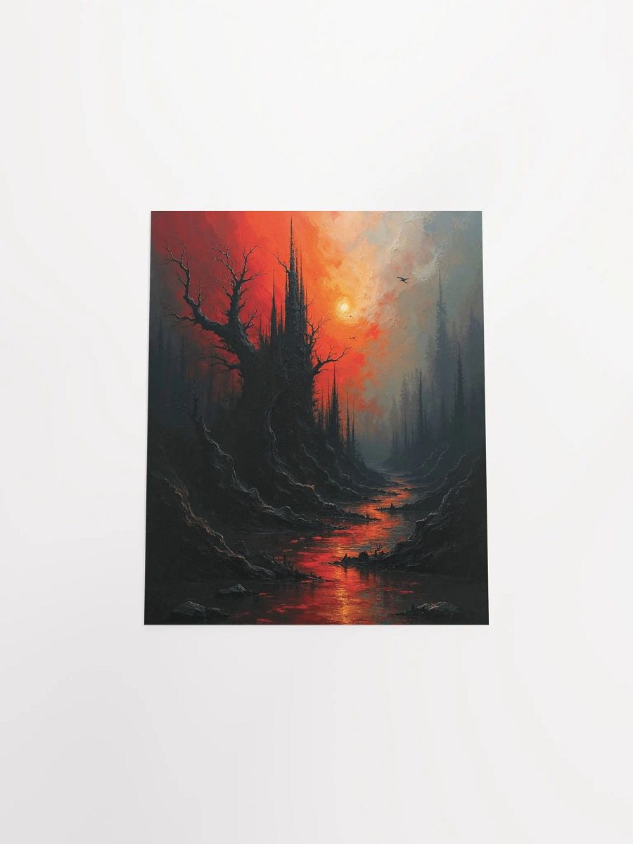 Gothic Sunset River Matte Poster product image (23)