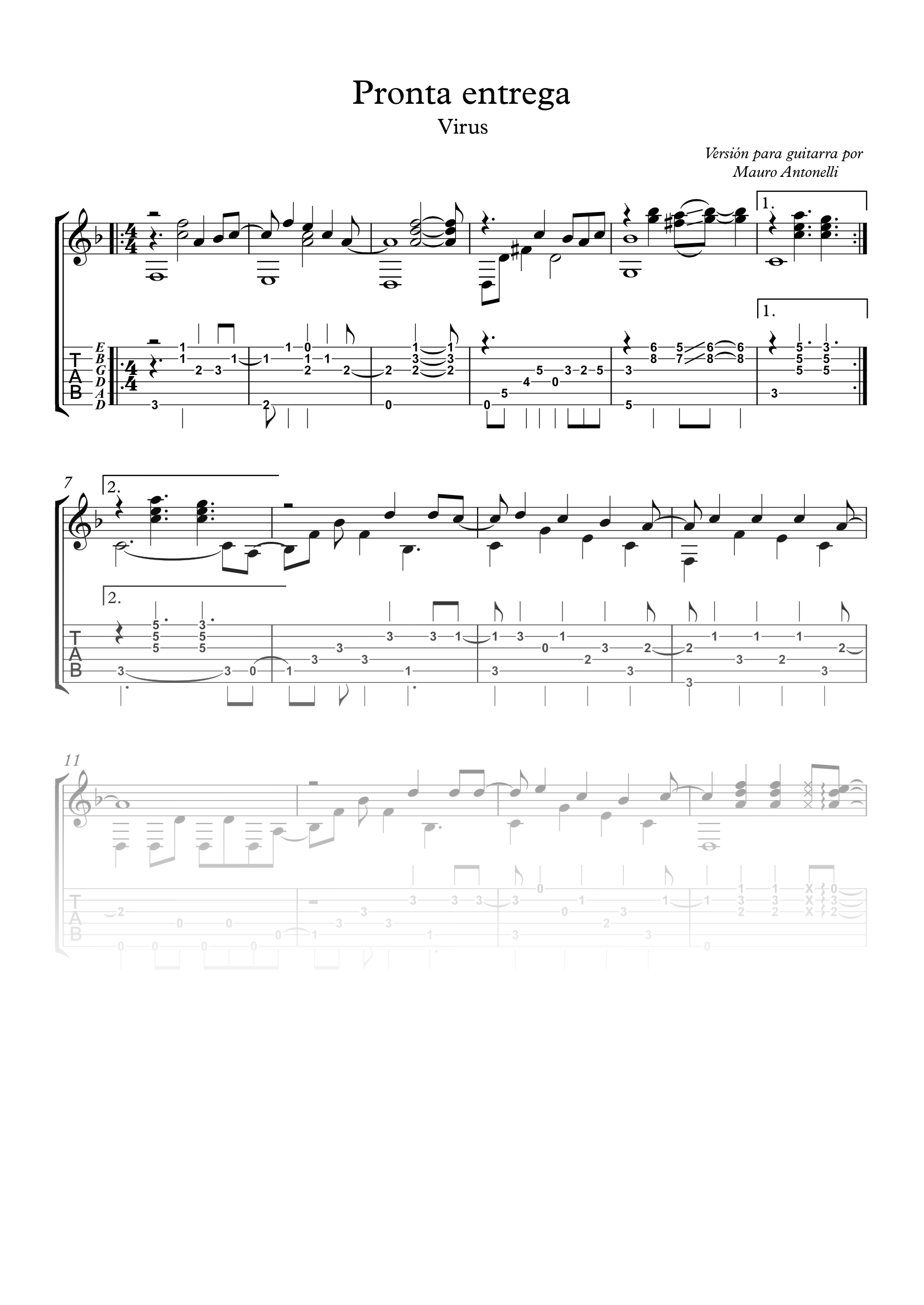 Pronta entrega - Partitura + Tabs product image (1)
