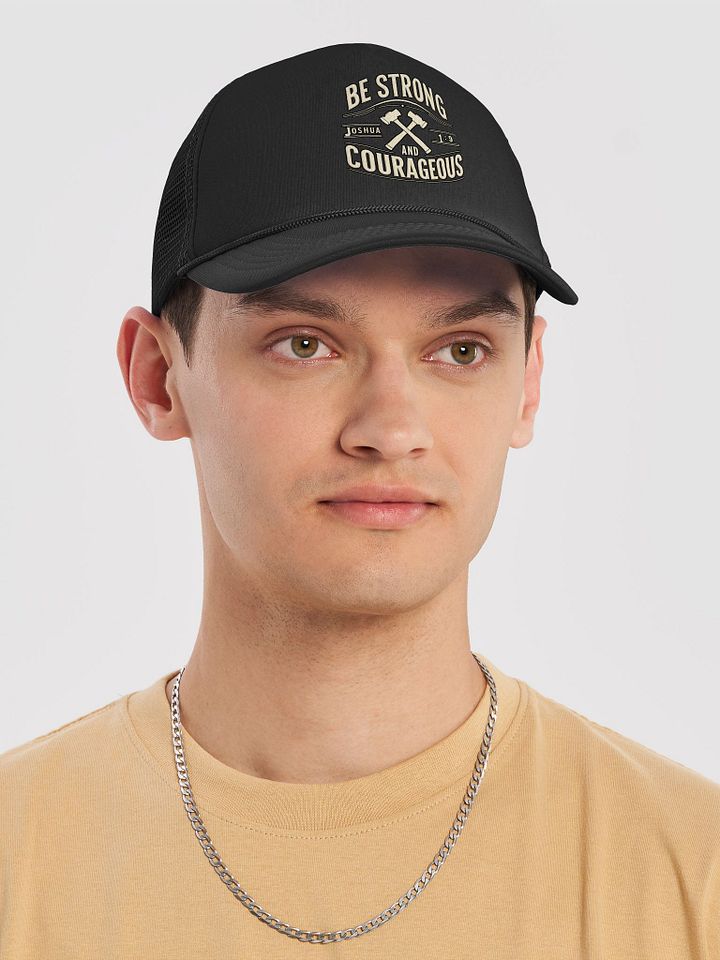 Be Strong and Courageous Trucker Hat product image (2)