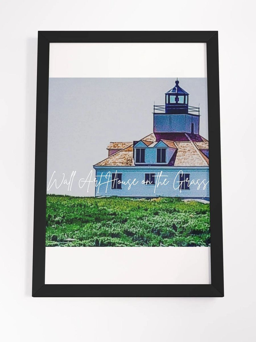 Art House & Grass Framed High-Quality Matte Poster (in) product image (4)