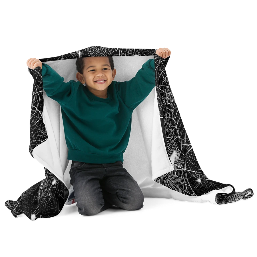 Black and White Spider Webs Throw Blanket product image (26)