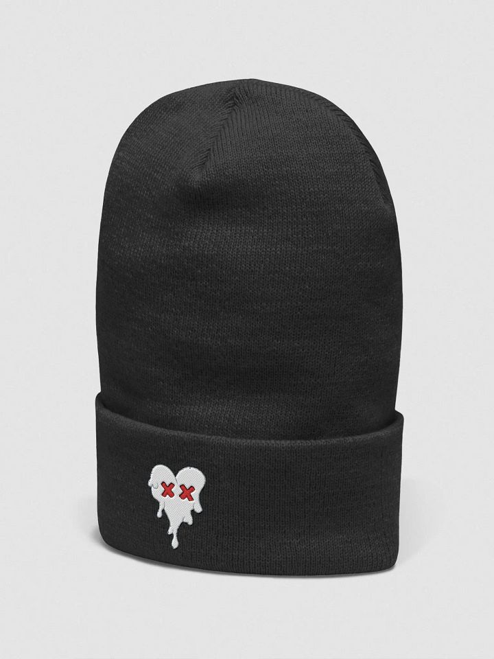 White Heart Beanie product image (2)