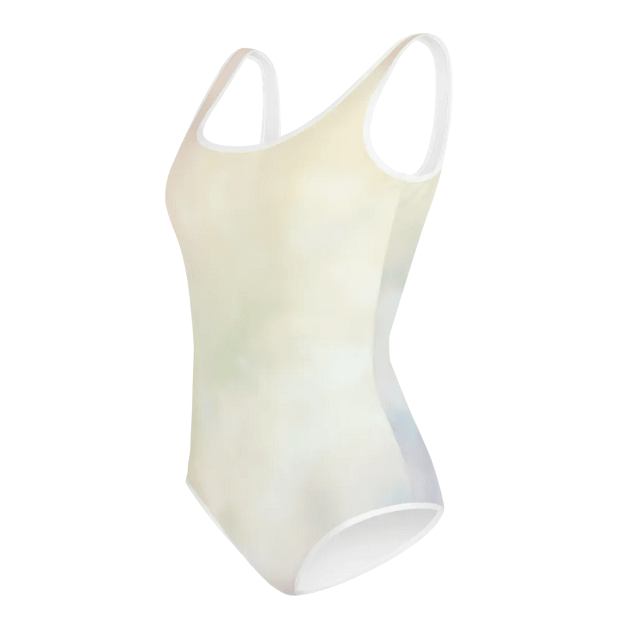 Blur cloud rainbow Design Youth One Piece Swimsuit - V1 product image (2)