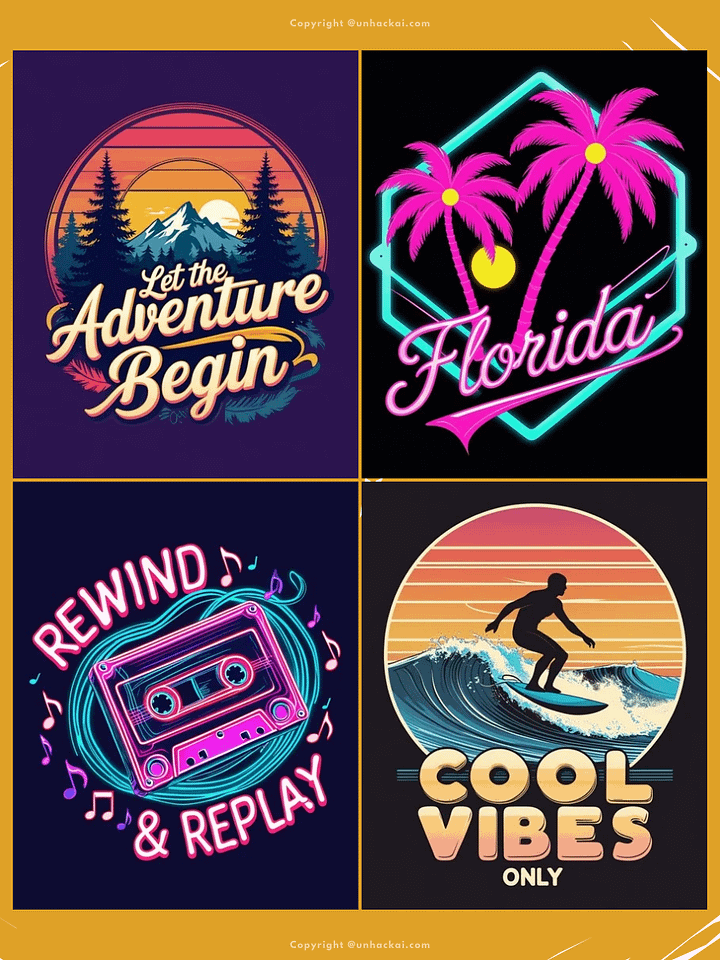 21 Leonardo AI Retro Niche T-Shirt Prompts product image (2)