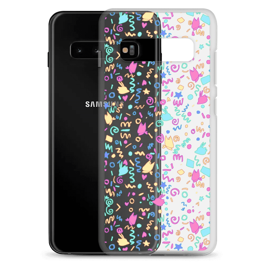 Arcade vibes clear samsung phone case product image (20)