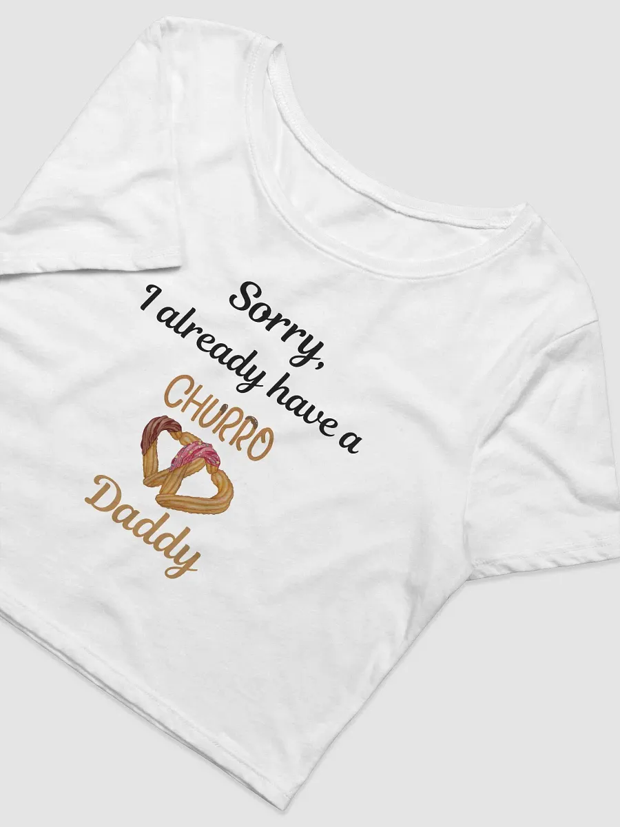Churro Daddy Heart Women's Crop Tee product image (3)