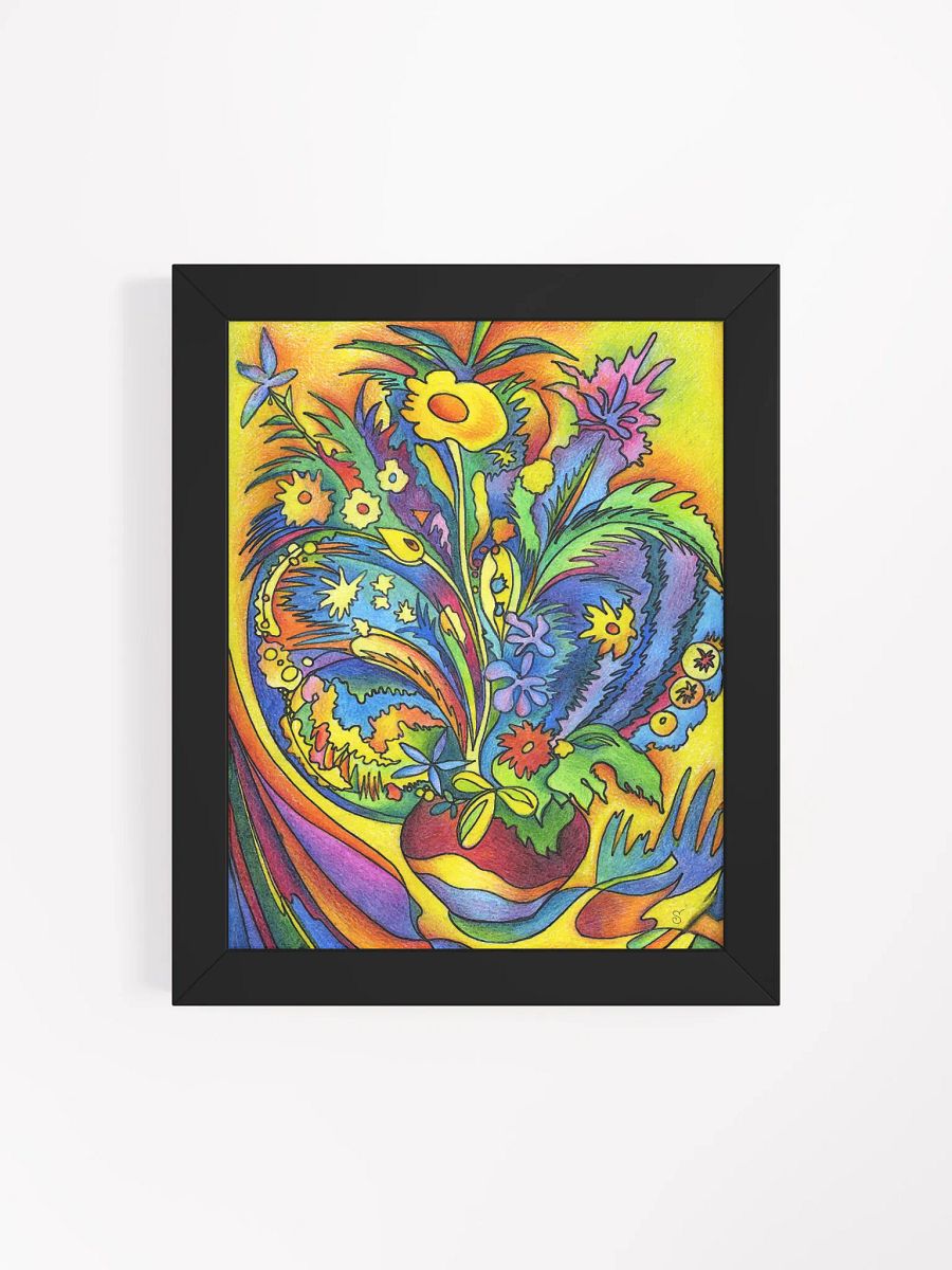 Vibrant Bouquet: Framed Matte Poster - Bright Bouquet 1 product image (11)