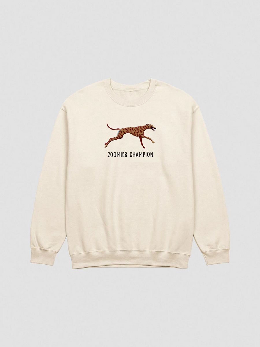 Zoomies Champion Sweatshirt (Embroidered) of a Greyhound(Brindle) product image (4)