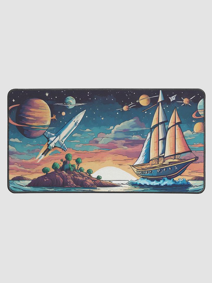 Summer Wind Charters: Space Sail Desk Mat product image (1)