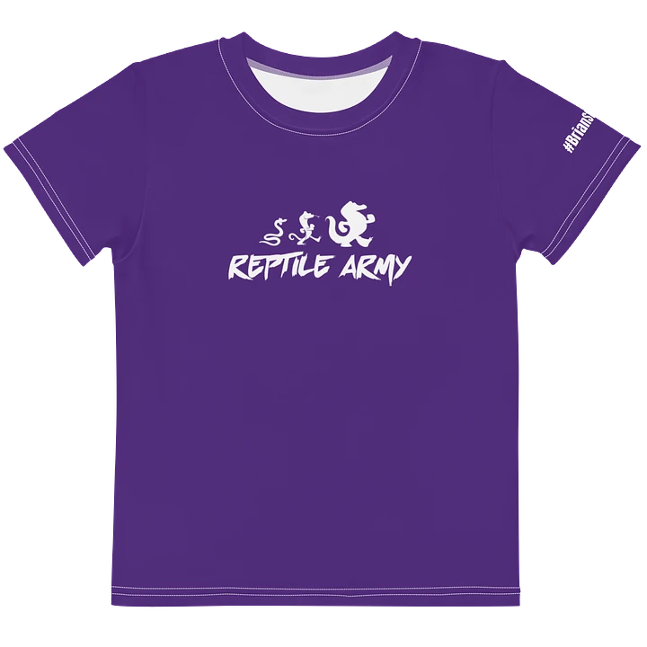 #BRIANSTRONG EDITION - PURPLE FOR PANCREATIC CANCER - REPTILE ARMY YOUTH TEE product image (1)