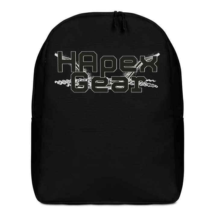 Minimalist Backpack - Black - Black HApex Gear Black Logo product image (1)