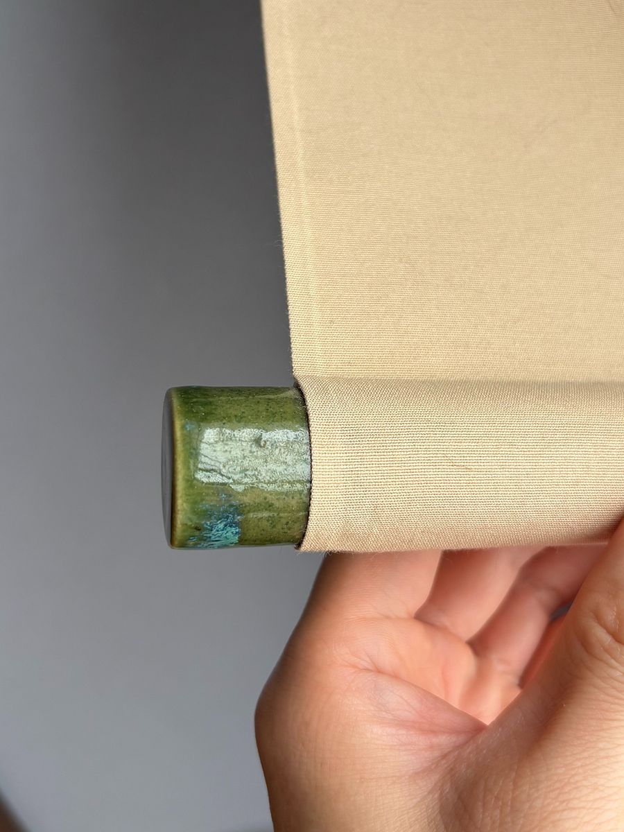 シンプルな掛軸 壁掛けアート 、絹本手描き短冊 小さいサイズ product image (3)