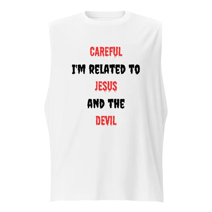 Related to Jesus and the Devil Muscle Tank product image (1)