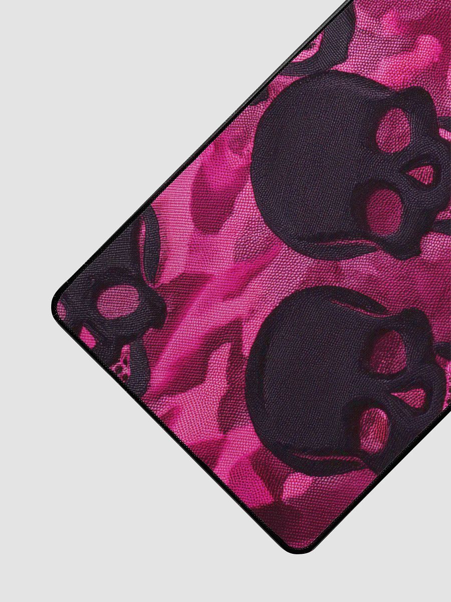 Desk Mat 15.5" x 31.5" pink and black skulls product image (3)