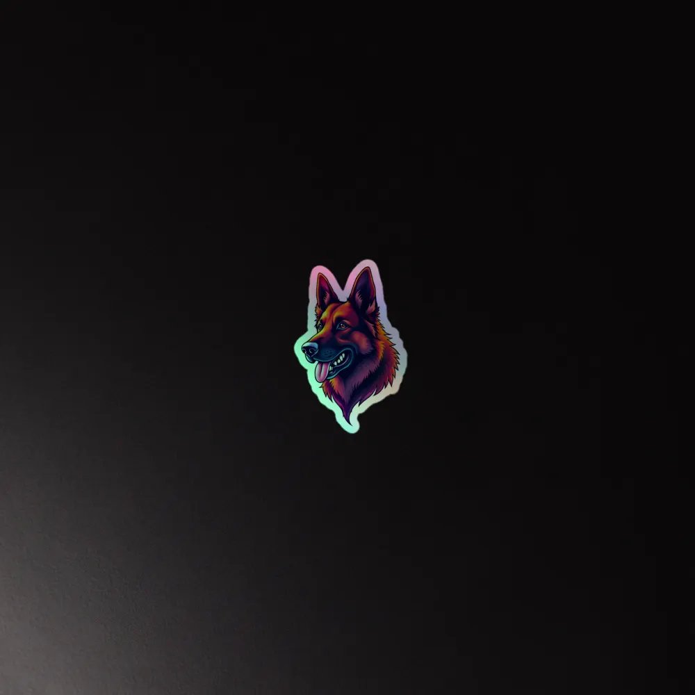 Vibrant Shepherd Holographic Sticker Set product image (4)