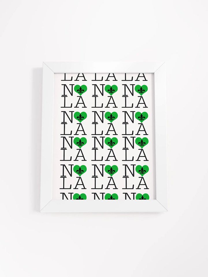 I LOVE NOLA **LEGACY POSTER** (GREEN HEART INFINITY WALL) product image (1)