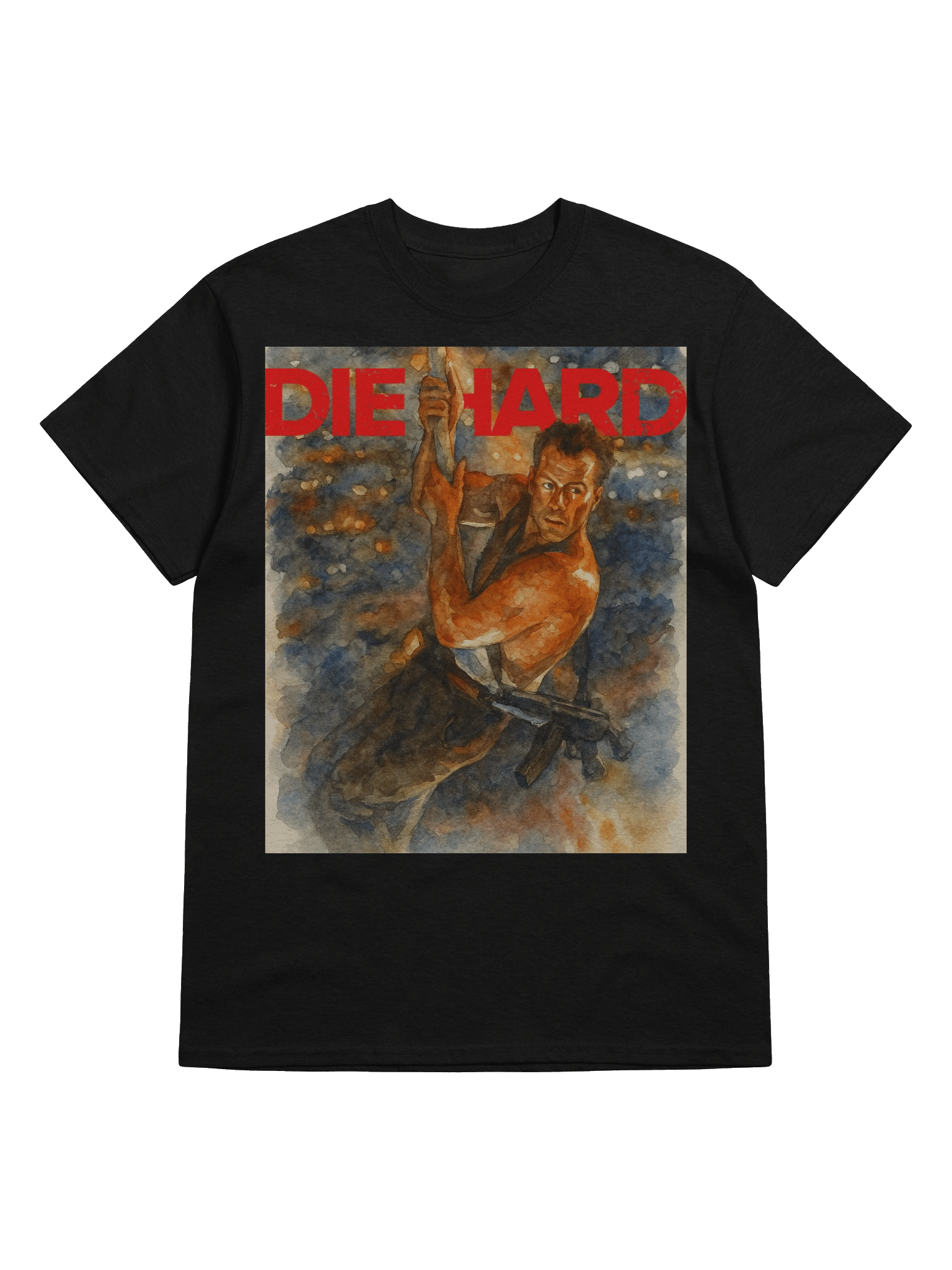 Die Hard inspired Roof Jump T-Shirt product image (55)