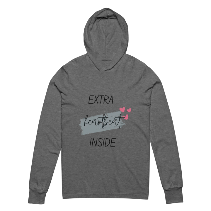 Extra Heartbeat Inside Hoodie,New Mom Hoodie, Baby Announcement Gift product image (18)
