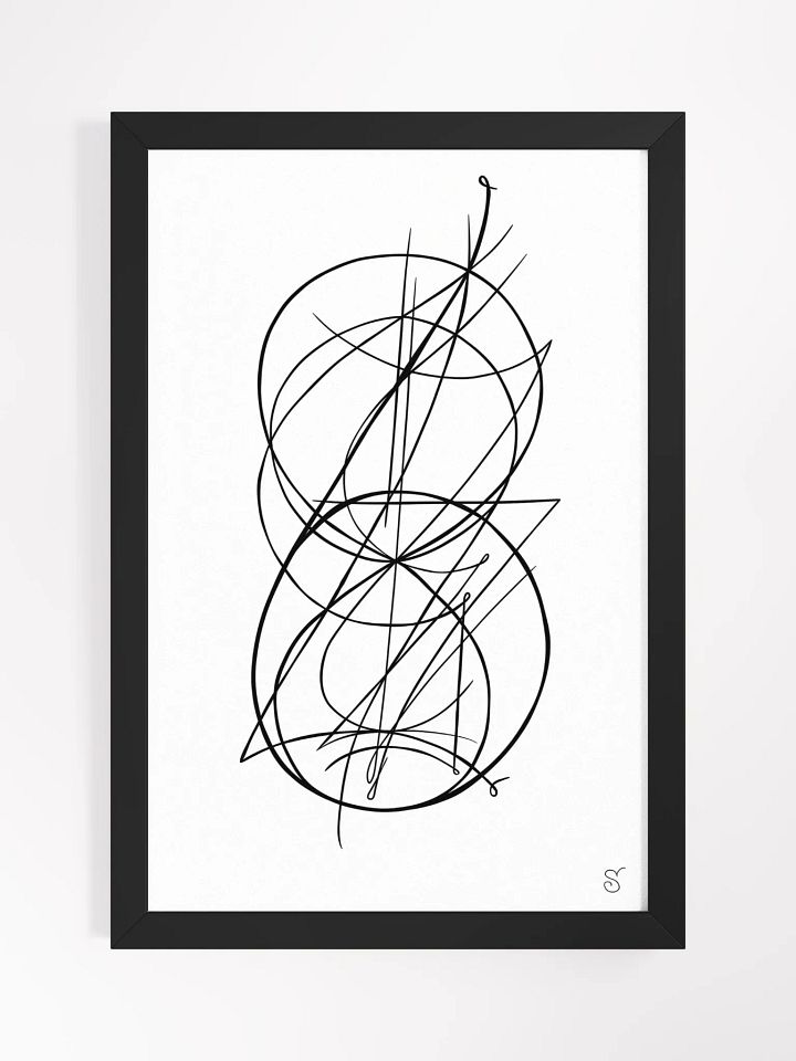 Interlocking Minimalistic Poster Art - Abstract Image No. 8 product image (1)