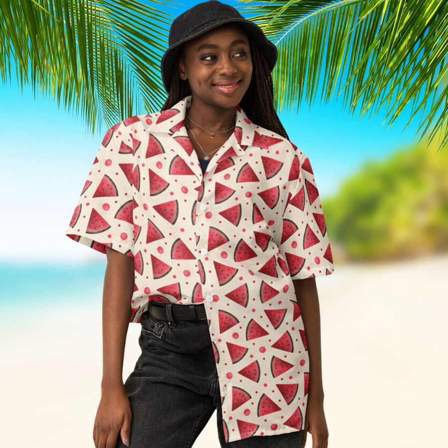 Watermelon Pattern Hawaiian Shirt product image (8)