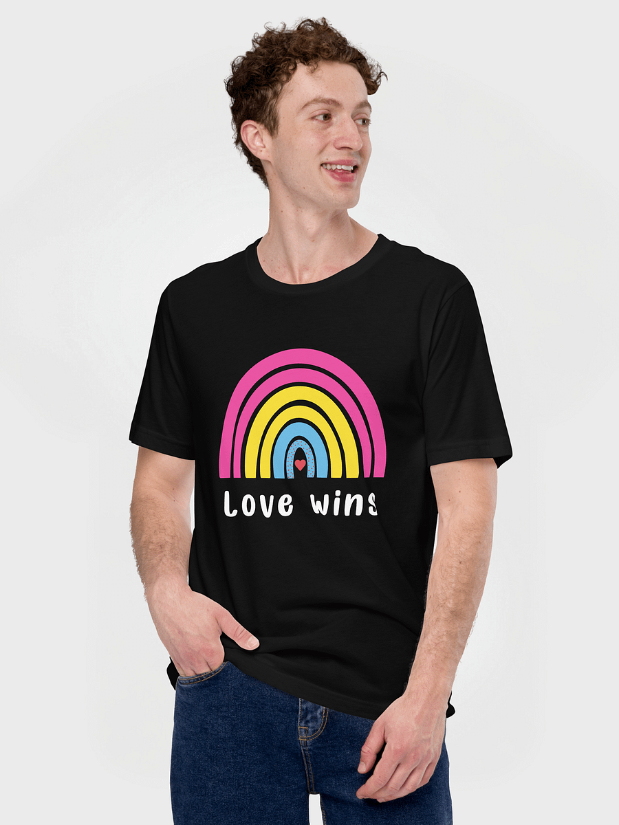 Love Wins LGBTQ Pansexual Pride Rainbow T-Shirt product image (1)