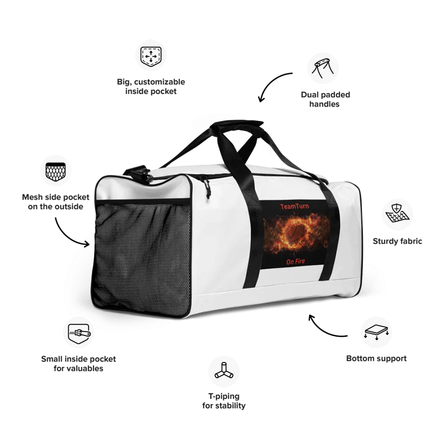 Flame Dunk All-Over Duffle Bag product image (10)