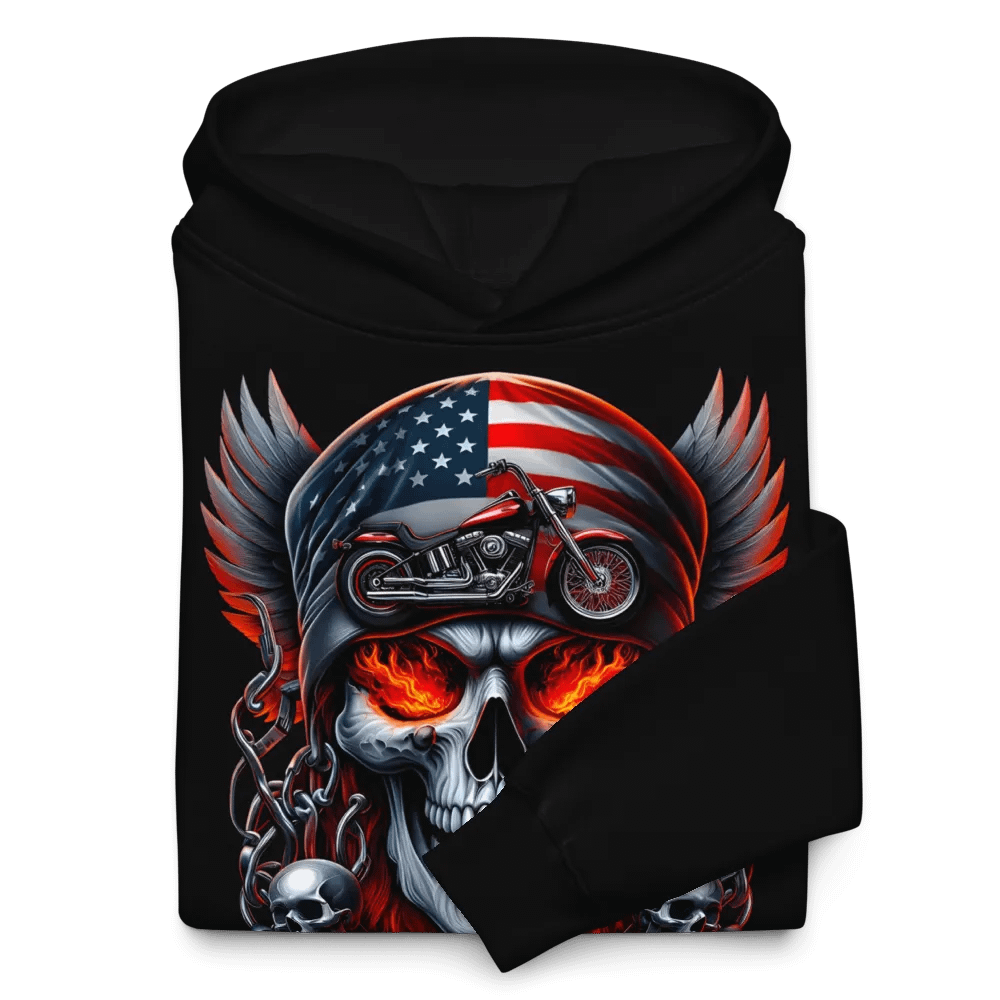 Rebel Rider Skull Oversized Hoodie #14 product image (10)