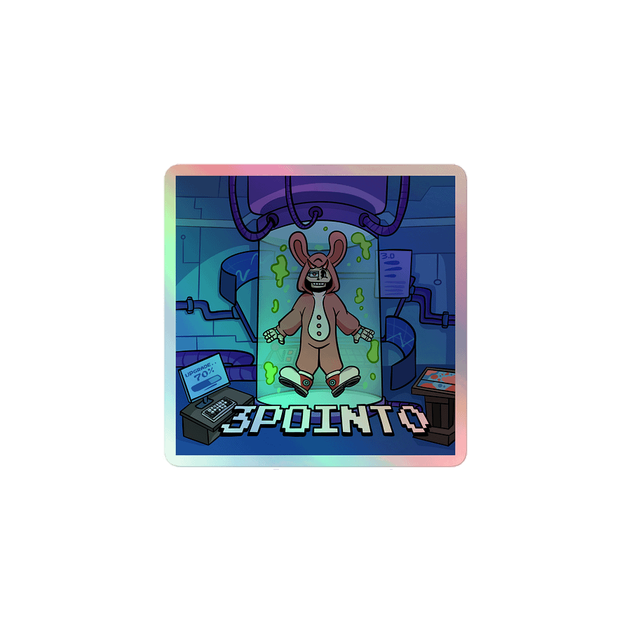 "3Point0" Holographic Sticker Sheet product image (1)