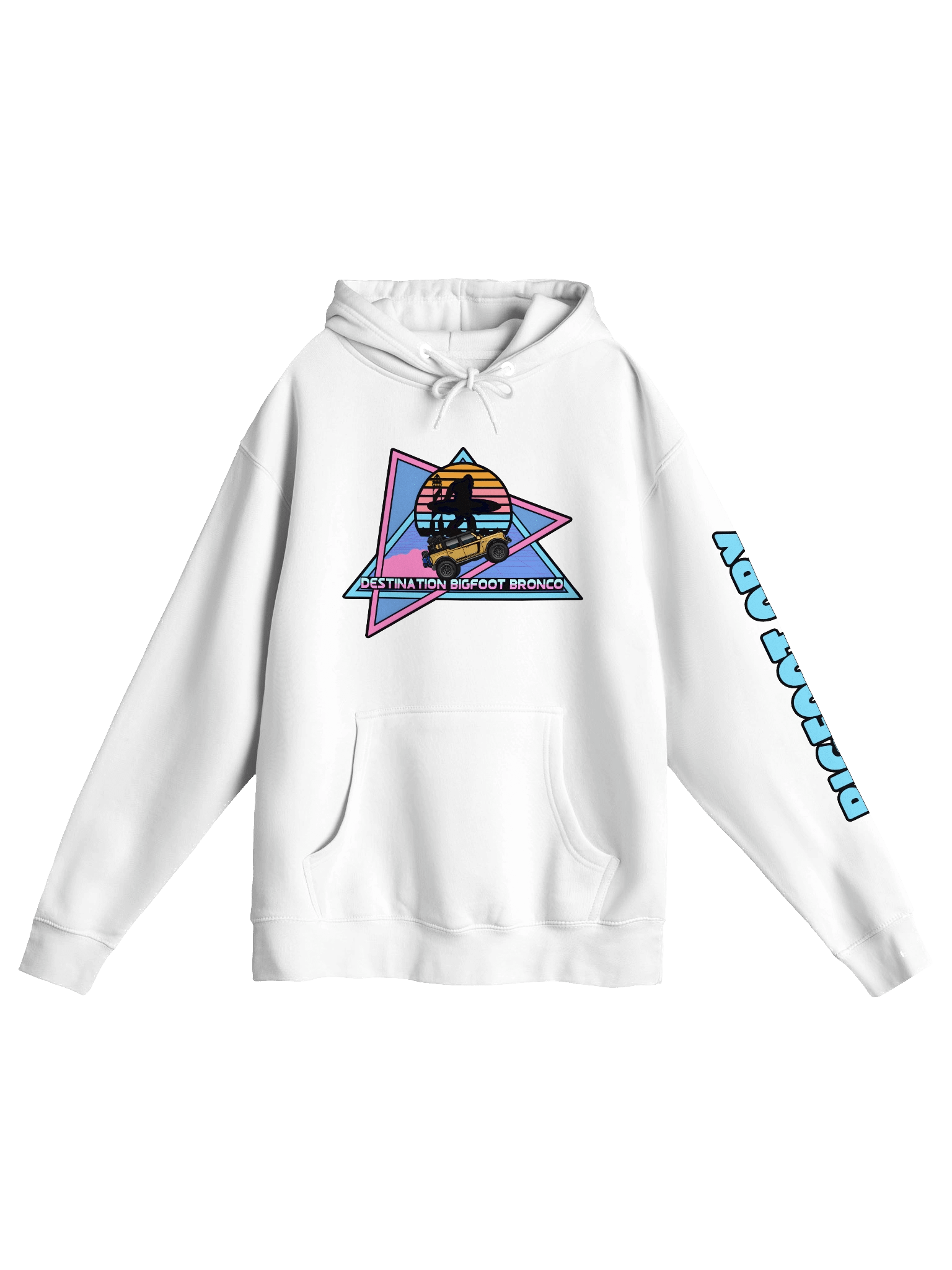 Destination Bigfoot Bronco Front JC Edition Retro-Inspired Hoodie (Multiple Colors Available) product image (8)