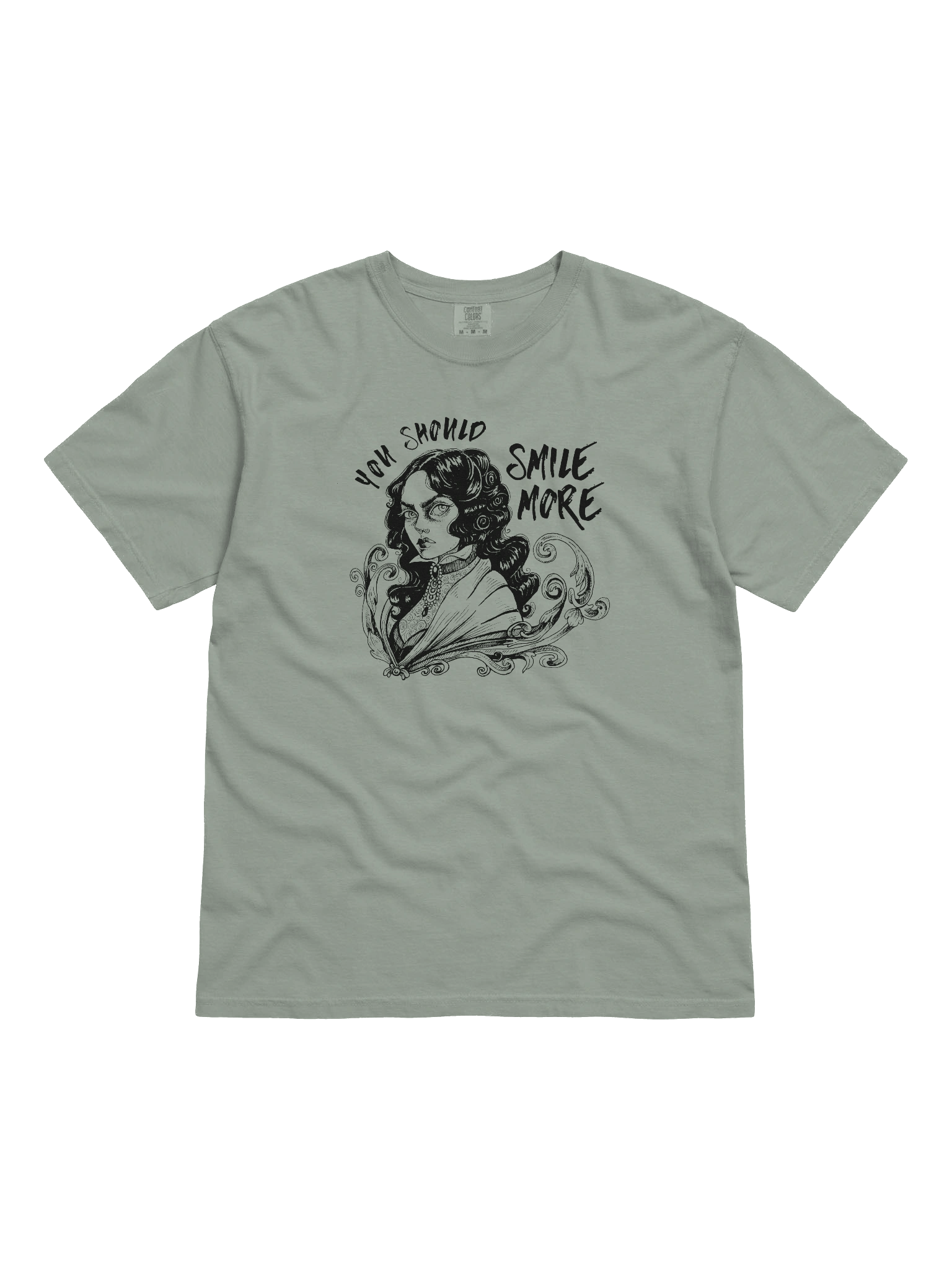 "SMILE MORE" Comfort Color T-Shirt (Design #1) product image (1)