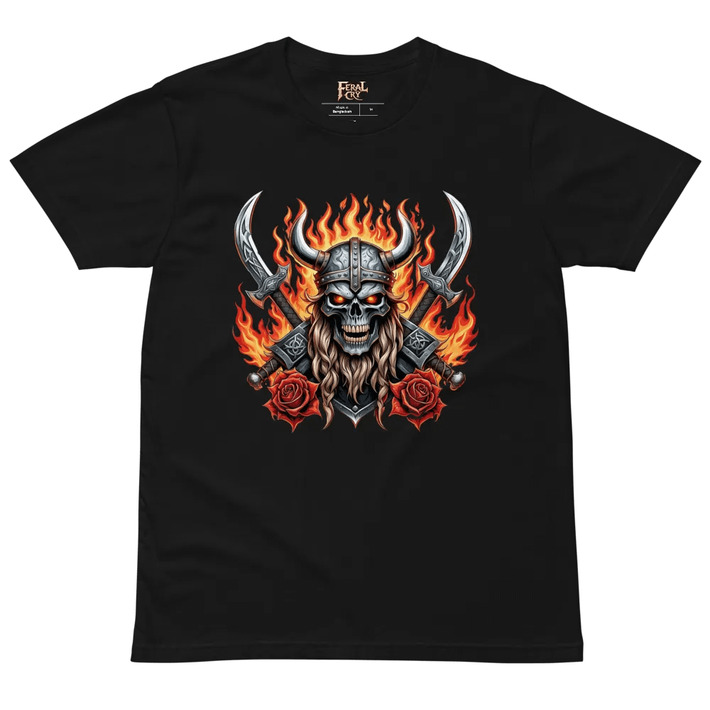 Viking Skull Inferno T-Shirt product image (3)