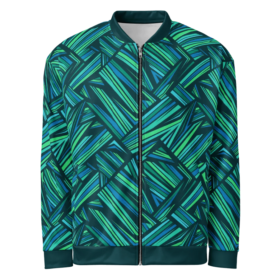 Aqua Angles | Unisex Bomber Jacket product image (2)