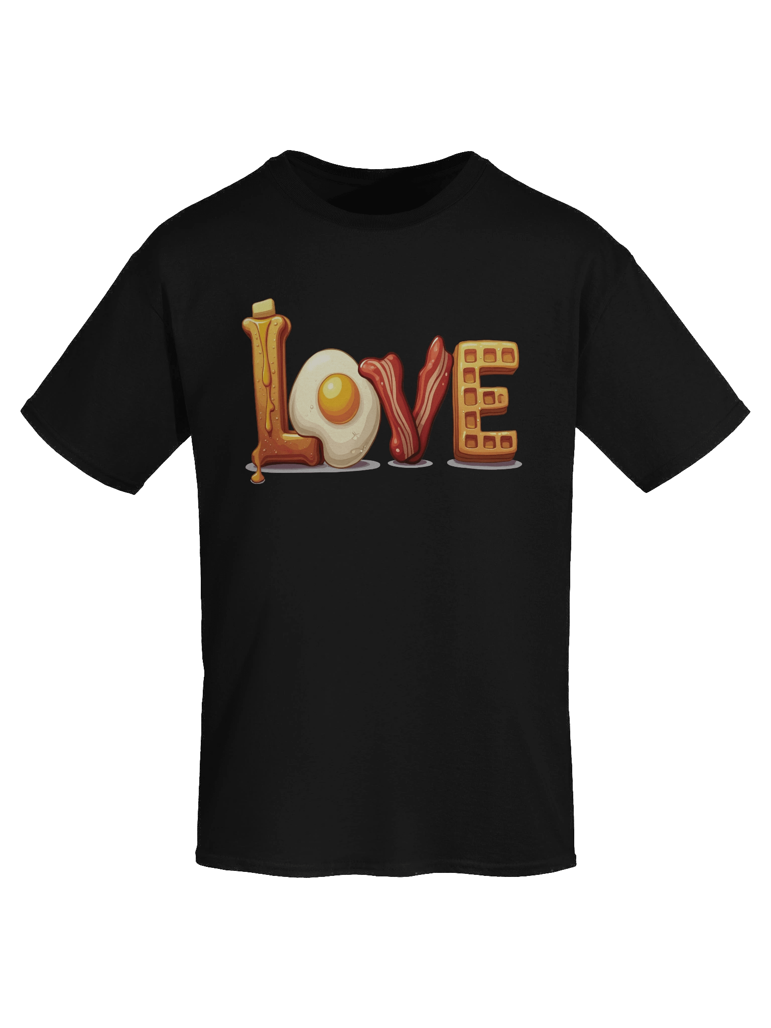 Breakfast Love Dark Version Unisex Heavyweight Graphic T-shirt product image (1)