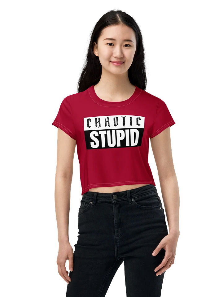 Chaotic Stupid crop tee product image (1)