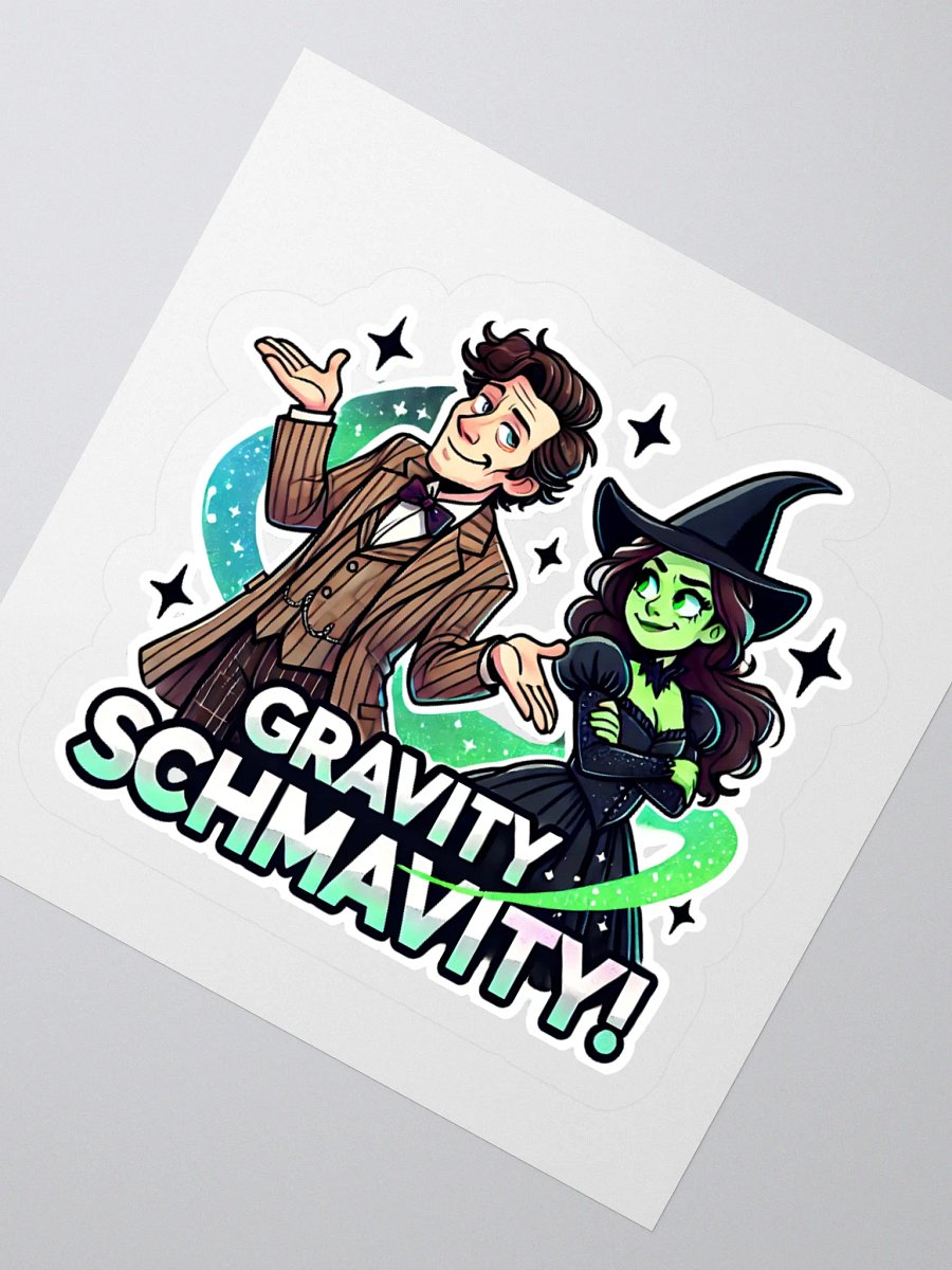 Defying Gravity Schmavity Stickers – Kiss-Cut Broadway Sci-Fi Crossover Vinyl Decals product image (3)