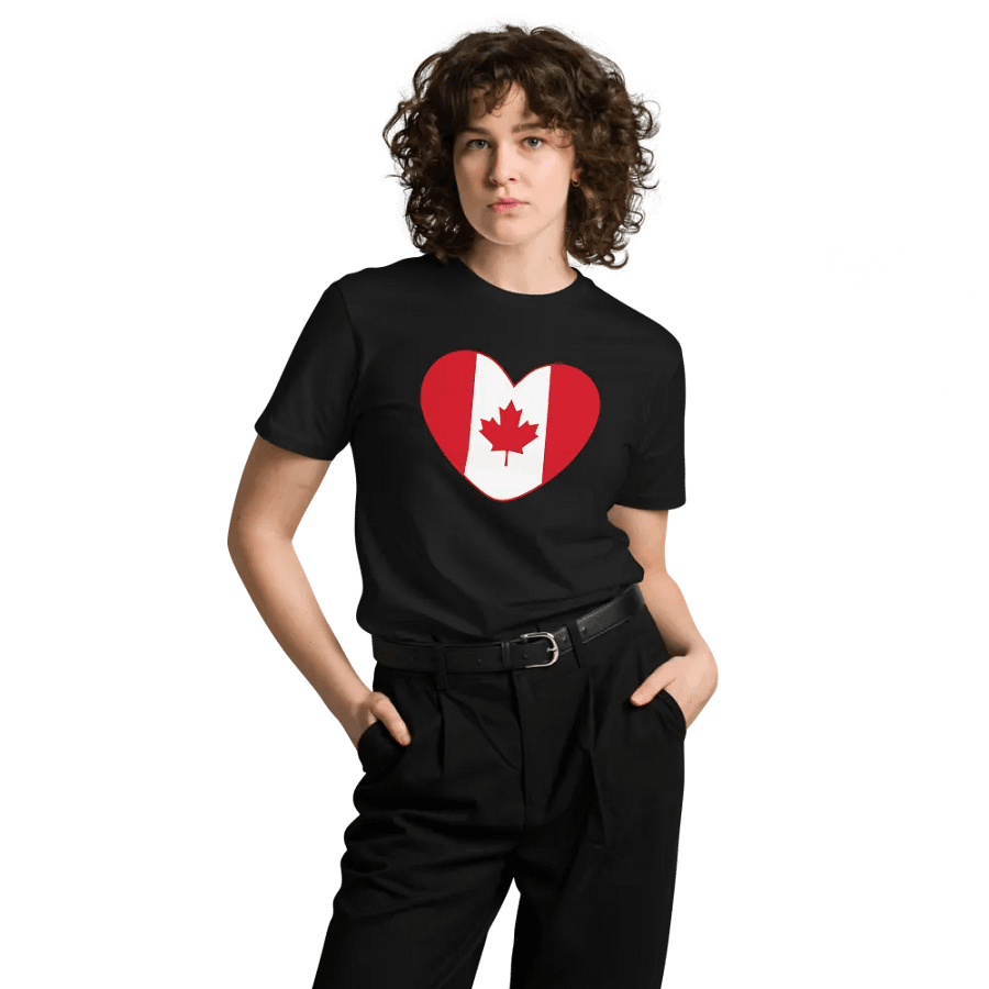 Canadian Love Flag Heart T-Shirt product image (8)
