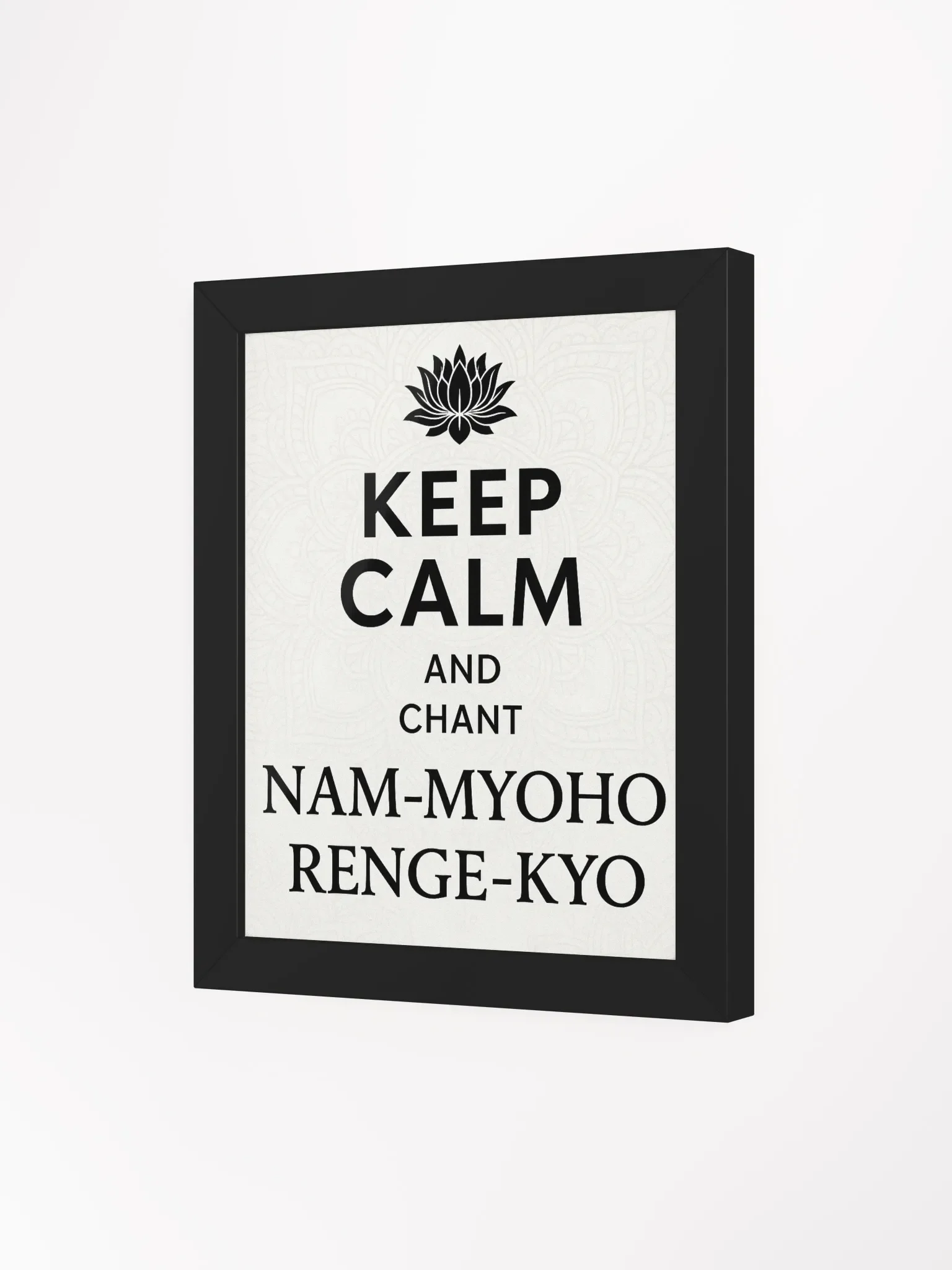 Lotus Chant Framed Matte Poster product image (3)