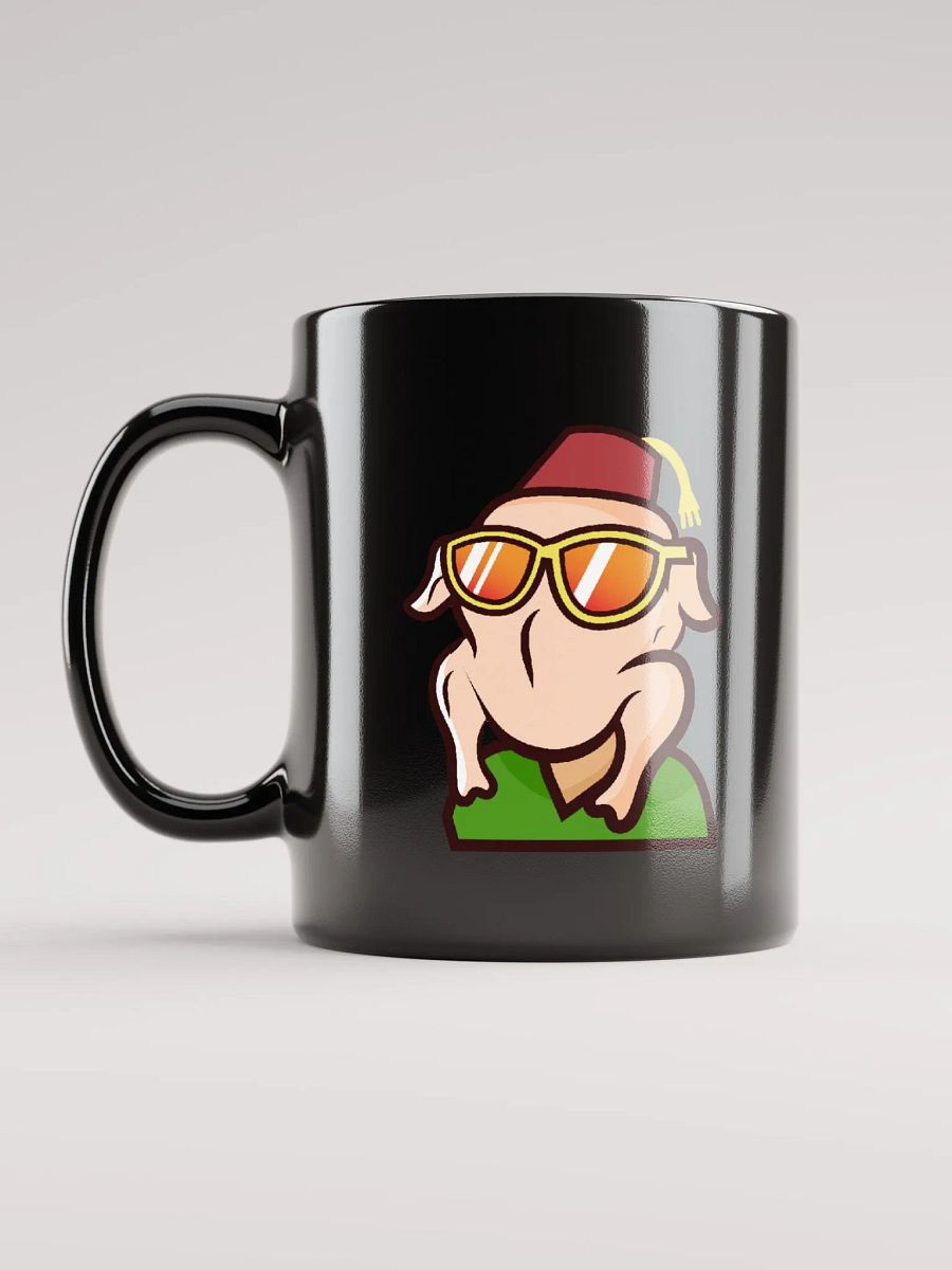 TURKEY HEAD GLOSSY BLACK MUG product image (11)