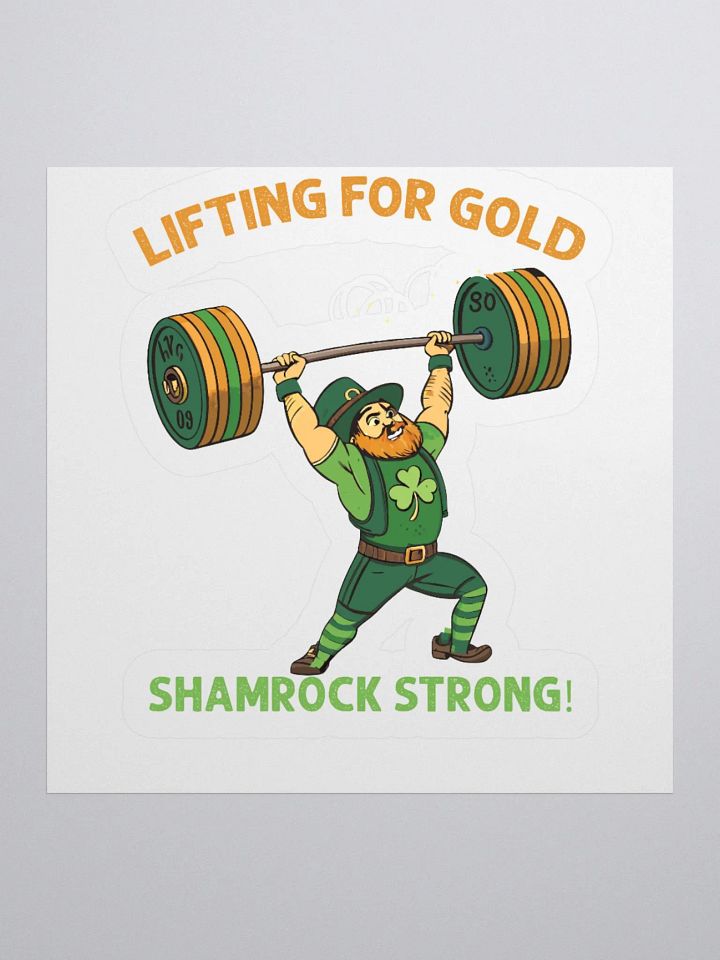 Lifting for Gold Shamrock Strong Sticker Set product image (2)
