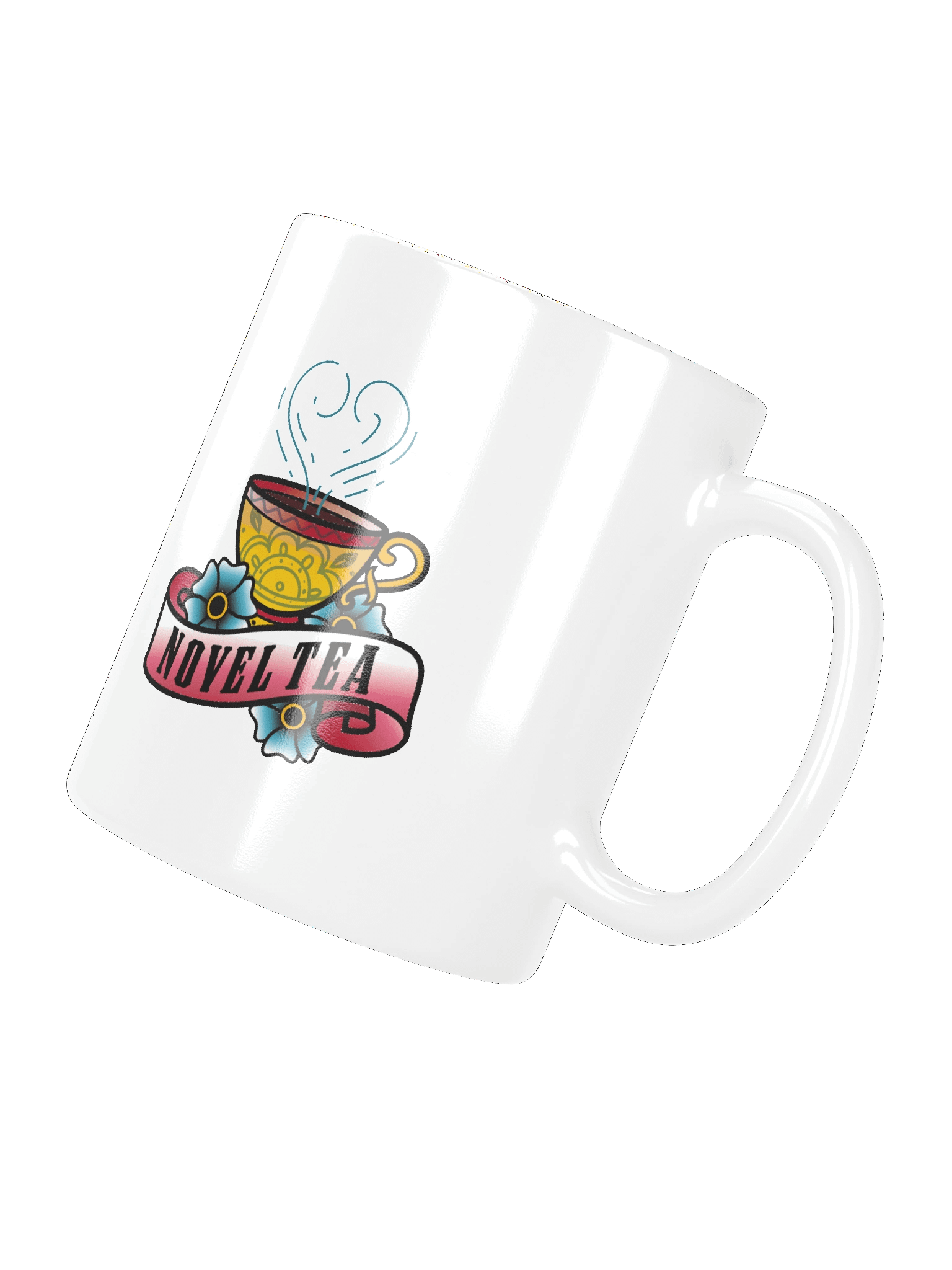 Novel Tea White Glossy Mug product image (3)