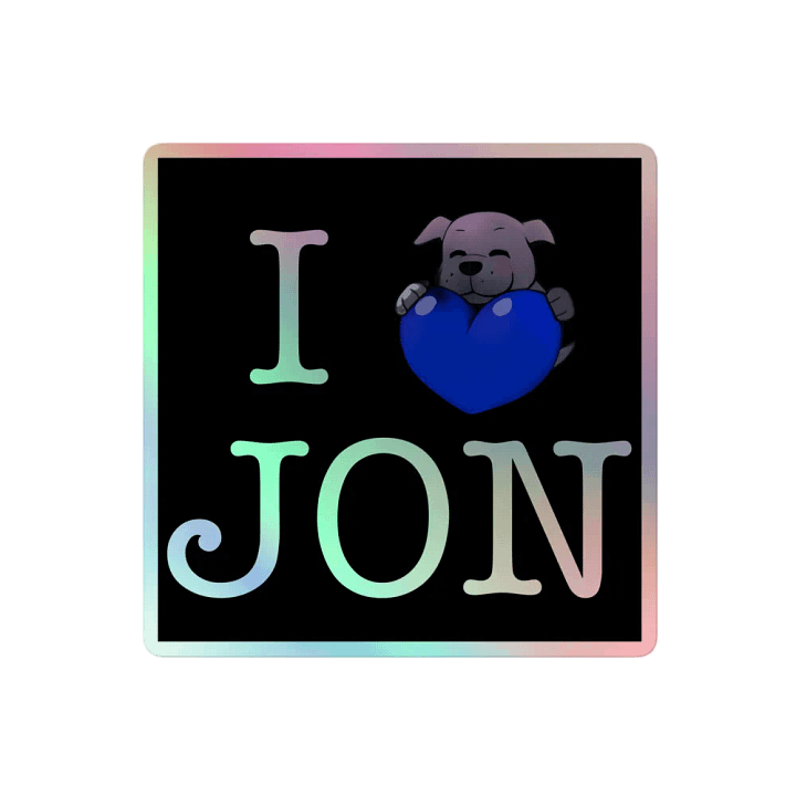 I LOVE JON STICKER product image (2)