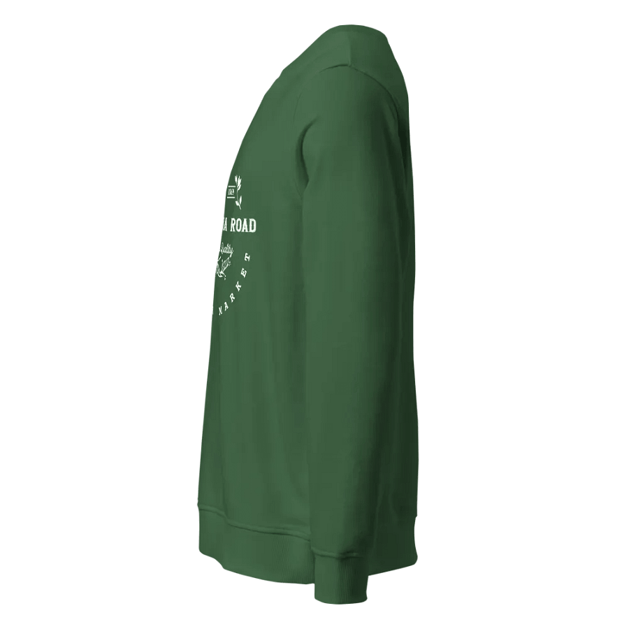 Columbia Road Market Unisex Organic Sweatshirt (Green) product image (3)