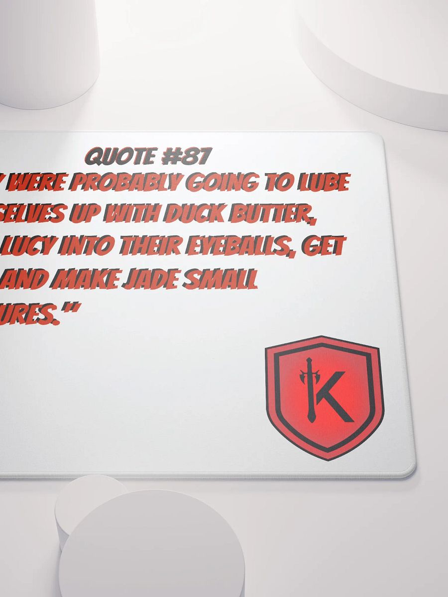 Quote #87 Gaming Mouse Pad - LightMode product image (9)
