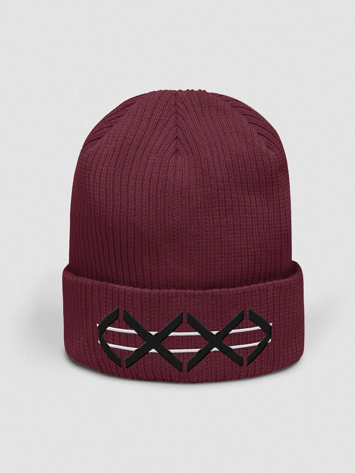 Black XXX Ribbed Beanie product image (1)