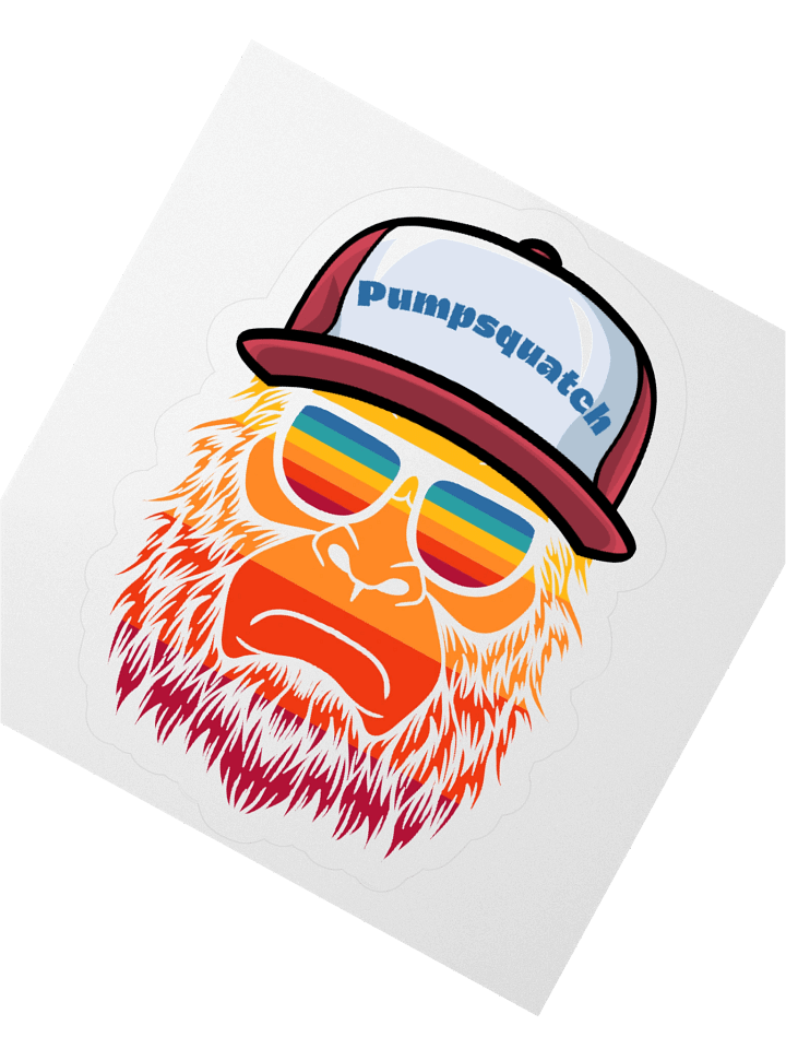 3 in Retro Pumpsquatch Sticker product image (2)