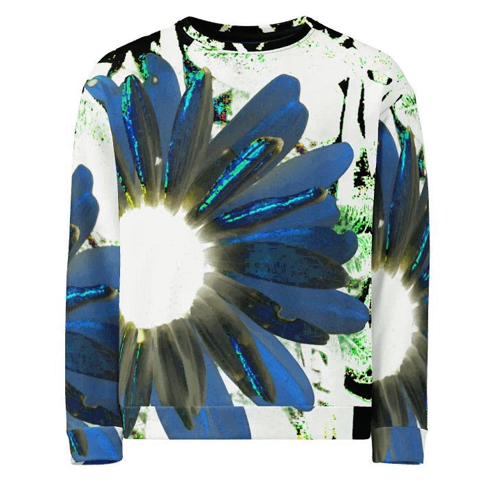Cool Abstract Daisy Flowers Unisex All Over Print Sweatshirt product image (2)