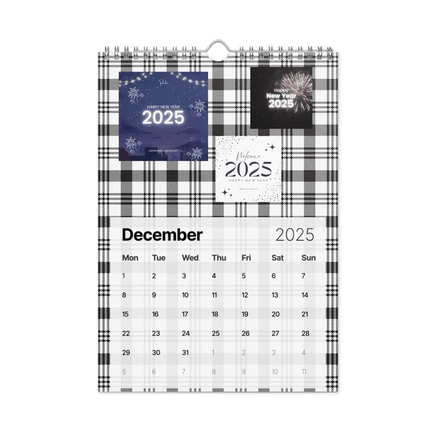 Marble Monogram Wall Calendar 2025 product image (4)