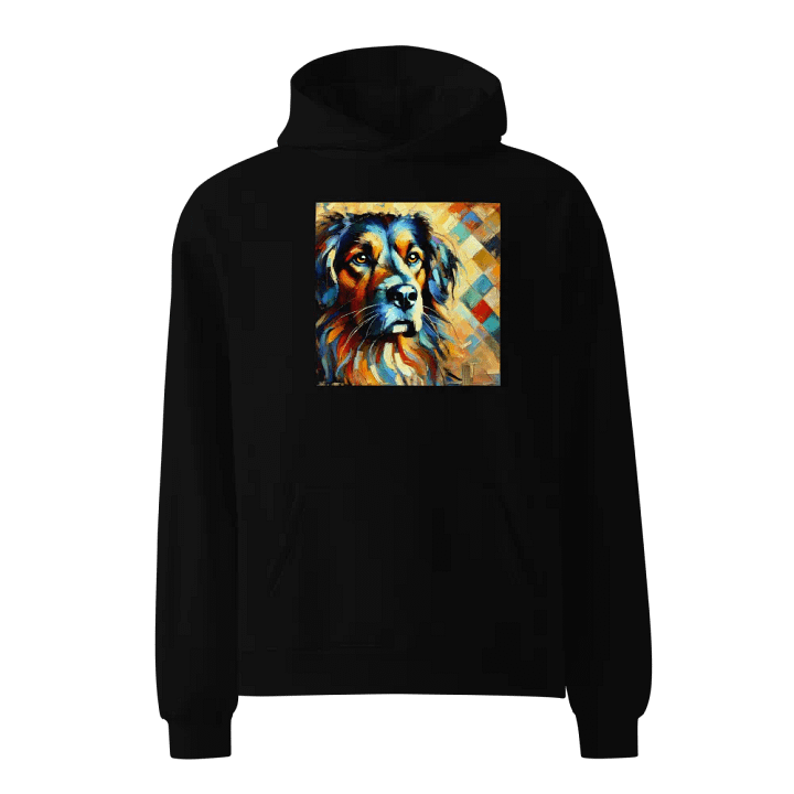 Vibrant Dog Face Abstract Hoodie product image (1)